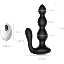 Анальная пробка - Anal Beads, Remote Controler - 5