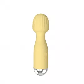 Міні вібромасажер - Mini Wand Yellow - 5
