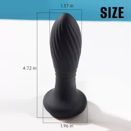 Анальная пробка - Thrusting Anal Plug Black - 8