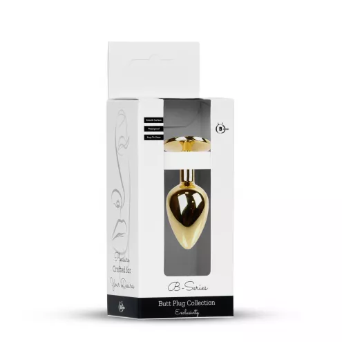 Анальна пробка - Jewellery Gold Plug Black