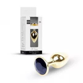 Анальна пробка - Jewellery Gold Plug Black - 1