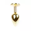 Анальна пробка - Jewellery Gold Plug Black