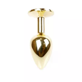 Анальна пробка - Jewellery Gold Plug Black - 4