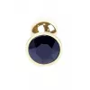 Анальна пробка - Jewellery Gold Plug Black