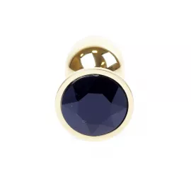 Анальна пробка - Jewellery Gold Plug Black - 9