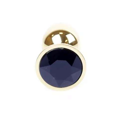 Анальна пробка - Jewellery Gold Plug Black