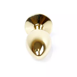 Анальна пробка - Jewellery Gold Plug Black - 5