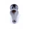 Анальная пробка – Jewellery Dark Silver BUTT PLUG- Black