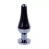 Анальная пробка – Jewellery Dark Silver BUTT PLUG- Black