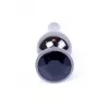 Анальная пробка – Jewellery Dark Silver BUTT PLUG- Black