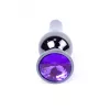 Анальная пробка – Jewellery Dark Silver BUTT PLUG- Purple