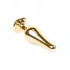 Анальна пробка – Jewellery Gold Long Plug Light Blue