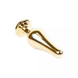 Анальна пробка – Jewellery Gold Long Plug Light Blue - 4