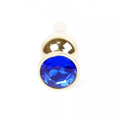 Анальна пробка – Jewellery Gold Long Plug Dark Blue