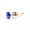 Анальна пробка – Jewellery Gold Long Plug Dark Blue