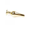 Анальна пробка – Jewellery Gold Long Plug Dark Blue
