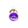 Анальна пробка – Jewellery Gold Long Plug Purple