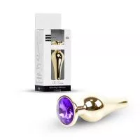 Анальна пробка – Jewellery Gold Long Plug Purple