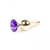 Анальна пробка – Jewellery Gold Long Plug Purple