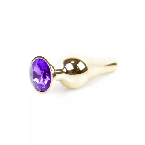 Анальна пробка – Jewellery Gold Long Plug Purple