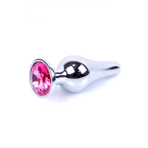 Анальная пробка – Jewellery Silver Long Plug Pink