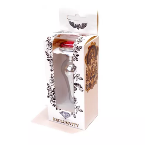 Анальная пробка – Jewellery Silver Long Plug Pink