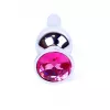 Анальная пробка – Jewellery Silver Long Plug Pink
