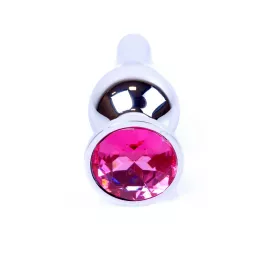 Анальная пробка – Jewellery Silver Long Plug Pink - 2