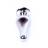 Анальна пробка – Jewellery Silver Long Plug Light Blue