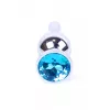 Анальна пробка – Jewellery Silver Long Plug Light Blue