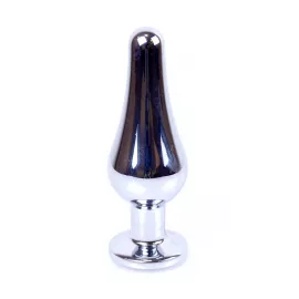 Анальна пробка – Jewellery Silver Long Plug Light Blue - 8