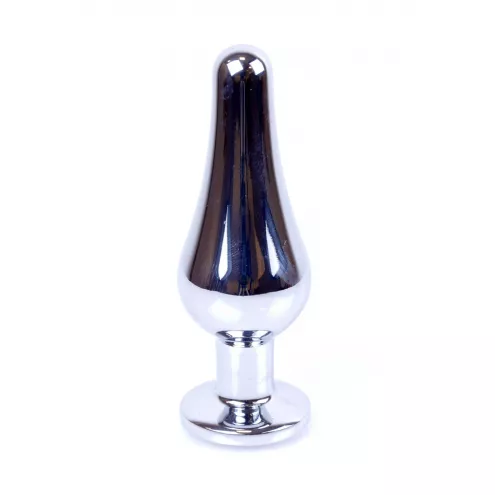 Анальна пробка - Jewellery Silver BUTT PLUG-Green