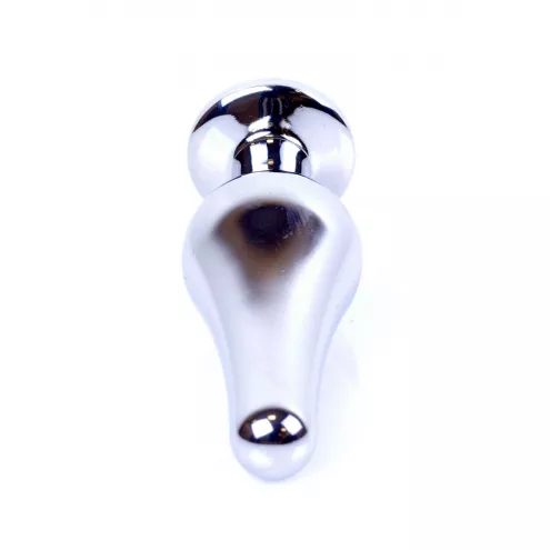 Анальна пробка - Jewellery Silver BUTT PLUG-Green