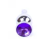 Анальная пробка – Jewellery Silver Long Plug Purple