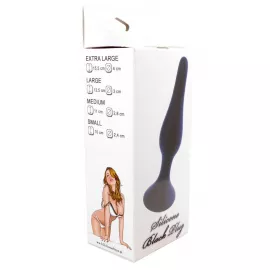 Анальная пробка - Silicone Black Plug XL - 6