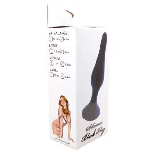 Анальная пробка - Silicone Black Plug XL