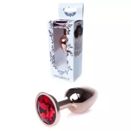 Анальная пробка – Jewellery Red Gold PLUG- Red - 1