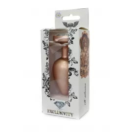Анальна пробка – Jewellery Pearl Gold Heart Plug Clear L - 7