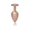 Анальна пробка – Jewellery Pearl Gold Heart Plug Clear L