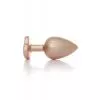Анальна пробка – Jewellery Pearl Gold Heart Plug Clear L