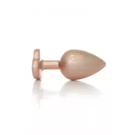 Анальна пробка – Jewellery Pearl Gold Heart Plug Clear L - 2