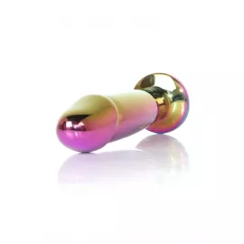Анальная пробка – Jewellery Multicolour Penis Plug Clear M - 6