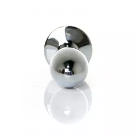 Анальная пробка – Jewellery Silver Plug Clear S - 4