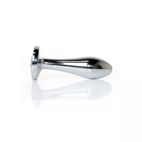 Анальная пробка – Jewellery Silver Plug Clear S