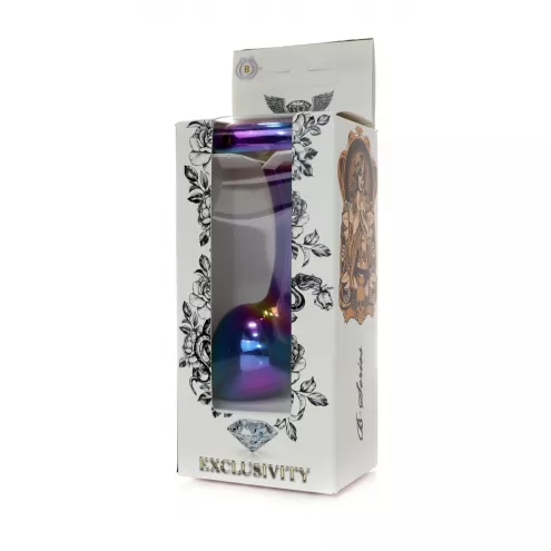 Анальная пробка - Jewellery Multicolour Curved Plug L