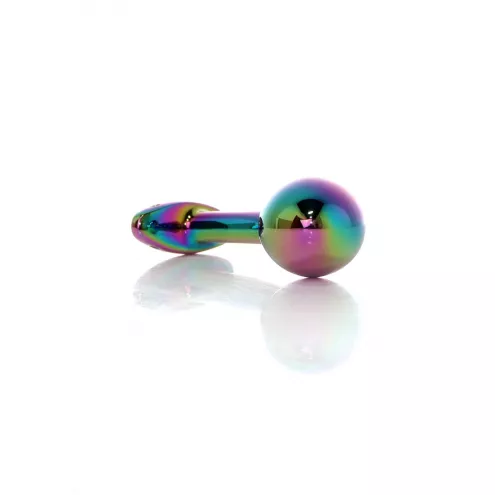 Анальная пробка - Jewellery Multicolour Curved Plug L