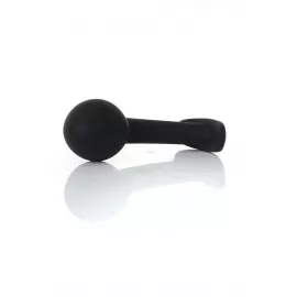 Анальная пробка - Silicone Black Curved Plug L - 3