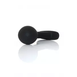 Анальная пробка - Silicone Black Curved Plug L - 4