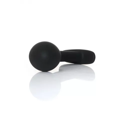 Анальная пробка - Silicone Black Curved Plug L