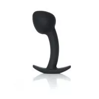 Анальная пробка - Silicone Black Curved Plug L